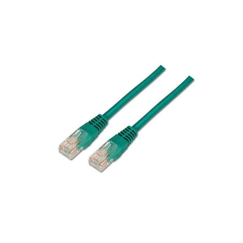 (A135-0245) AISENS CABLE DE RED LATIGUILLO RJ45 CAT.6 UTP AWG24 VERDE 0