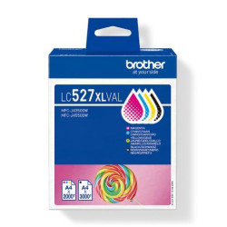 (LC527XLVAL) BROTHER TINTA BK/C/M/Y MFC-J4350DW/J4550DW - PACK 4 COLORES