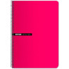 (100435749) ENRI CUADERNO ESPIRAL 100H FOLIO 70GR T/DURA 4X4 ROJO