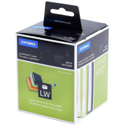 (S0722480) DYMO ETIQUETAS DE TRANSFERENCIA TERMICA LABEL WRITER 99019, NEGRO SOBRE BLANCO 59X190MM (AXL), ETIQUETAS GRANDES...