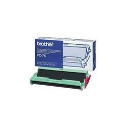 (PC75) BROTHER CARTUCHO + BOBINA NEGRO T-104/106