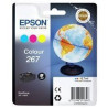(C13T26704010) EPSON SINGLEPACK COLOUR WF-100W 267 INK CARTRIDGE