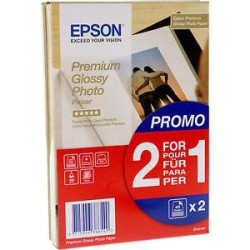 (C13S042167) EPSON PAPEL PREMIUM GLOSSY PHOTO 255 GR, 10 X 15CM, 40H. PROMOCIÓN 2X1