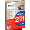 (C13S042169) EPSON PAPEL PREMIUM GLOSSY PHOTO A4 255GR PAQUETE 15H PROMOCIÓN 2X1 BLANCO BRILLO