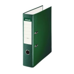 (42302) ESSELTE ARCHIVADOR PALANCA FOLIO LOMO ANCHO PP INTERIOR FORRADO EN PAPEL RADO CANTONERAS VERDE