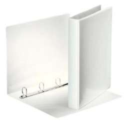 (49702) ESSELTE CARPETA CANGURO BÁSICA PERSONALIZABLE 4 ANILLAS MIXTAS 25MM A4 PP BLANCO