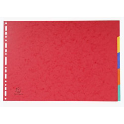 (2905E) EXACOMPTA SEPARADORES NATURE FUTURE CARTULINA LUSTRADA 400GR 5 POSICIONES A3 COLORES