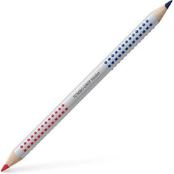 (110910) FABER CASTELL LÁPIZ JUMBO GRIP DOBLE PUNTA BICOLOR ROJO Y AZUL