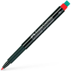 (151321) FABER CASTELL ROTULADOR PERMANENTE MULTIFUNCIONAL MULTIMARK F CON GOMA INTEGRADA ROJO