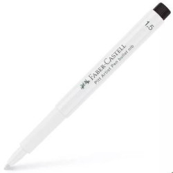 (167893) FABER CASTELL ROTULADOR PERMANENTE PITT ARTIST PEN PUNTA REDONDA 1,5MM BLANCO