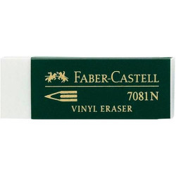 (B-7081-2) FABER CASTELL GOMA DE BORRAR 7081 N BLANCO -EN BLISTER DE 2