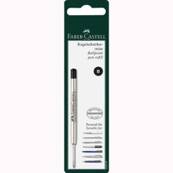 (148787) FABER CASTELL RECAMBIO PARA BOLÍGRAFO GRAN CAPACIDAD B NEGRO EN BLISTER