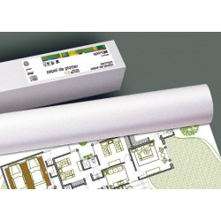 (16103) FABRISA ROLLO DE PAPEL PARA PLOTTER 610(24")X30X50MM 140GR BLANCO MATE