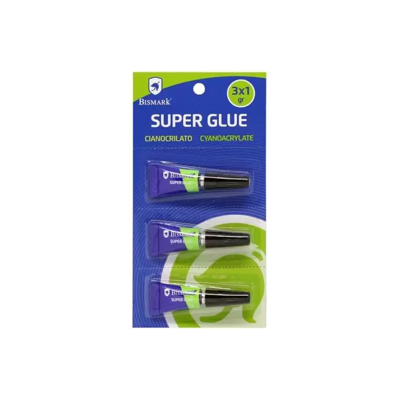 (317015) BISMARK PEGAMENTO INSTANTÁNEO SUPER-GLUE 1GR BLISTER 3 UD