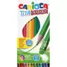 (42897) CARIOCA LÁPICES DE COLORES TITA CON GOMA C/SURTIDOS ESTUCHE 12 UD