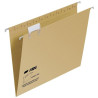 (400064831) FADE CARPETA COLGANTE FOLIO PROLONGADO VISOR SUPERIOR C/ETIQUETAS CARTULINA KRAFT ECO