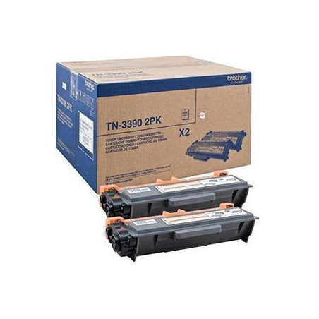 (TN3390TWIN) BROTHER TONER NEGRO HL-6180DW - DCP-8250DN - MFC-8950DW - PACK 2 UNIDADES