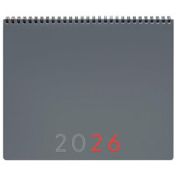 (625505026) FINOCAM PLANIFICADOR AGENDA + NOTAS 250X200MM MES VISTA GRIS 2026 INTERNACIONAL