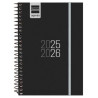 (633486026) FINOCAM AGENDA PARA ESTUDIANTES ESPIRAL E8 - 120X171MM SVH NEGRO 2025-2026
