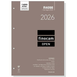 (711650026) FINOCAM RECAMBIO ANUAL AGENDA DE ANILLAS OPEN R4098 4000-210X297MM 1DP 2026