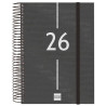 (741106026) FINOCAM AGENDA ESPIRAL YEAR E10-155X212MM 1DP TAPA PP NEGRO 2026