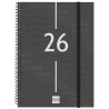 (742036026) FINOCAM AGENDA ESPIRAL YEAR E10-155X212MM SVV TAPA PP NEGRO 2026