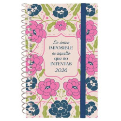 (742202526) FINOCAM AGENDA ESPIRAL DESIGN COLLECTION E3-79X127MM SVH TAPA PP IMPOSIBLE 2026