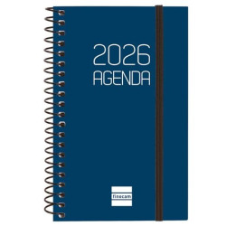 (742711026) FINOCAM AGENDA ESPIRAL OPAQUE E3-79X127MM SVH TAPA PP AZUL 2026