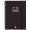 (742766026) FINOCAM AGENDA ESPIRAL OPAQUE E10-155X212MM SVH TAPA PP NEGRO 2026