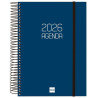(742911026) FINOCAM AGENDA ESPIRAL OPAQUE E10-155X212MM 1DP TAPA PP AZUL 2026