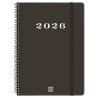 (743506026) FINOCAM AGENDA ESPIRAL MY E10-155X212MM SVH TAPA DURA NEGRO 2026