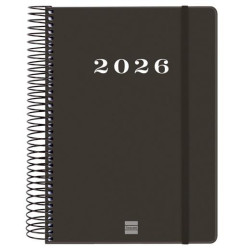 (743526026) FINOCAM AGENDA ESPIRAL MY E10-155X212MM 1DP TAPA DURA NEGRO 2026