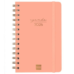 (762000526) FINOCAM AGENDA ESPIRAL ALMA E5-117X181MM SVH TAPA DURA CORAL 2026