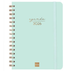 (762020326) FINOCAM AGENDA ESPIRAL ALMA E10-155X212MM SVH TAPA DURA MENTA 2026