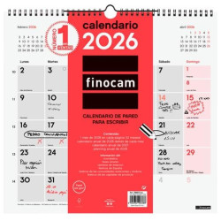 (780070026) FINOCAM CALENDARIO DE PARED PARA ESCRIBIR L-340X320MM MV NEUTRO 2026