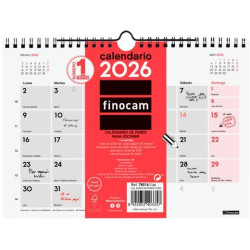(780160026) FINOCAM CALENDARIO DE PARED PARA ESCRIBIR S-210X150MM MV NEUTRO 2026