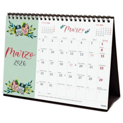 (780325426) FINOCAM CALENDARIO DE SOBREMESA PARA ESCRIBIR S-210X150MM MV IMÁGENES THE FLOWER JOURNAL 2026