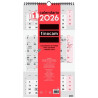 (781580026) FINOCAM CALENDARIO DE PARED PARA ESCRIBIR M-236X430MM 3MV NEUTRO 2026