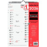 (782100026) FINOCAM CALENDARIO DE PARED PARA ESCRIBIR DOS COLUMNAS M-210X300MM MV NEUTRO 2026