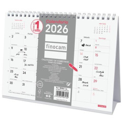 (787027326) FINOCAM CALENDARIO DE SOBREMESA PARA ESCRIBIR S-210X150MM MV CHIC BLANCO 2026