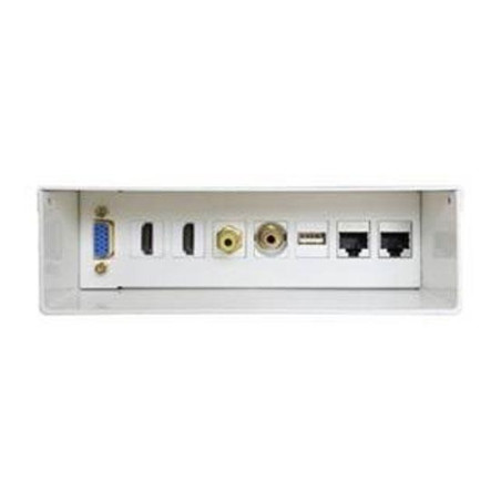 (A127-0340) AISENS CAJA DE CONEXIONES VGA - 2 HDMI - JACK 3.5 - RCA - 1 USB - 2 RJ45