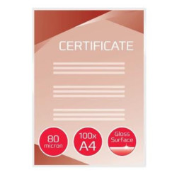 (IB585036) GBC FUNDAS DE PLASTIFICAR 2X80 MICRAS A4 BRILLO -PACK 100U-