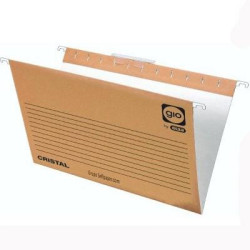 (400021952) GIO CARPETA COLGANTE FOLIO PROLONGADO VISOR CORTO CRISTAL LOMO V KRAFT BICOLOR