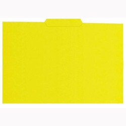 (400040696) GIO SUBCARPETA CON PESTAÑA CENTRAL FOLIO CARTULINA 250GR AMARILLO INTENSO -50U-