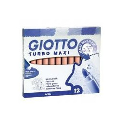 (F456007) GIOTTO ROTULADORES TURBO MAXI ROSA ESTUCHE 12 UD