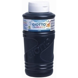 (F472924) GIOTTO PINTURA DE DEDOS DE 750 ML COLOR NEGRO