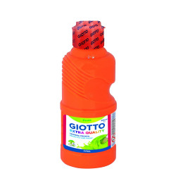 (F53110300) GIOTTO TÉMPERA FLUO NARANJA BOTELLA 250 ML