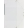 (04801200) GRAFOPLÁS CARPETA CON GOMAS COLORGRAF FOLIO 3 SOLAPAS PP NATURAL TRANSLÚCIDO