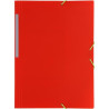 (04801251) GRAFOPLÁS CARPETA CON GOMAS COLORGRAF FOLIO 3 SOLAPAS PP ROJO TRANSLÚCIDO