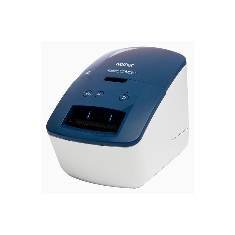 (QL600BXX1) BROTHER  ETIQUETADORA - ROTULADORA ELECTRÓNICA QL-600B AZUL Y BLANCA
